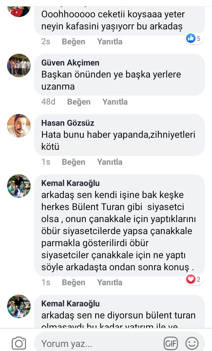 Bülent Turan’a destek yağdı