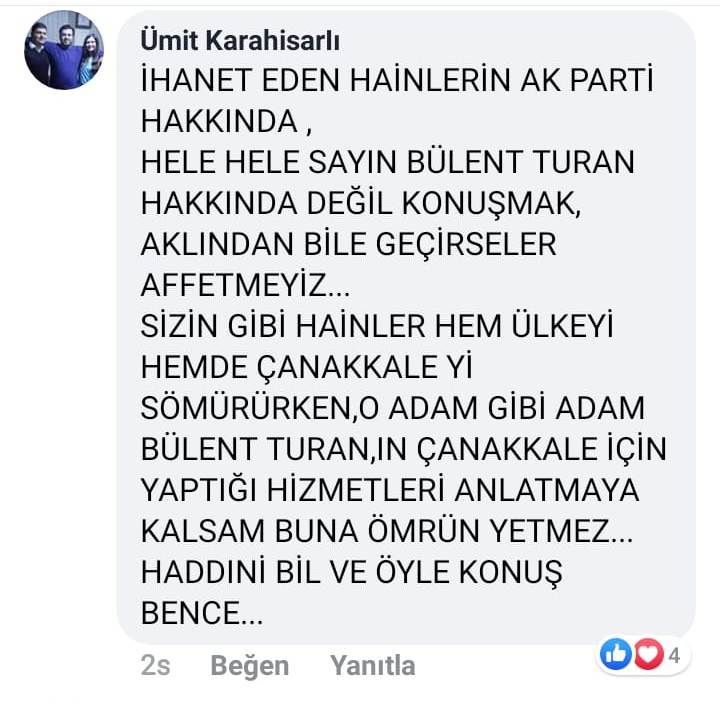 Bülent Turan’a destek yağdı