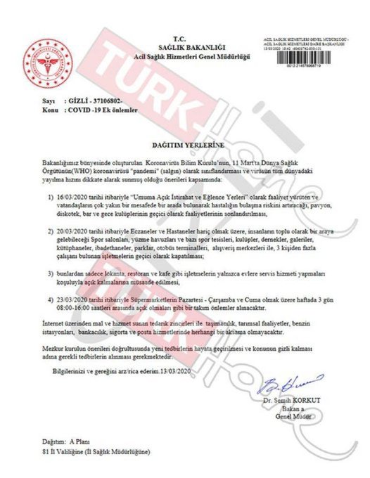 Sağlık Bakanı Koca: Sosyal medya ve WhatsApp'tan 'gizli belge' adıyla yayılan görsel gerçek dışı