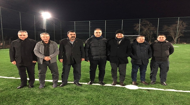 Aşağıokçular Köyü’nde yapılan çalışmaları yerinde incelediler.