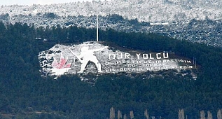 Çanakkale&#39;den Kar Manzarası