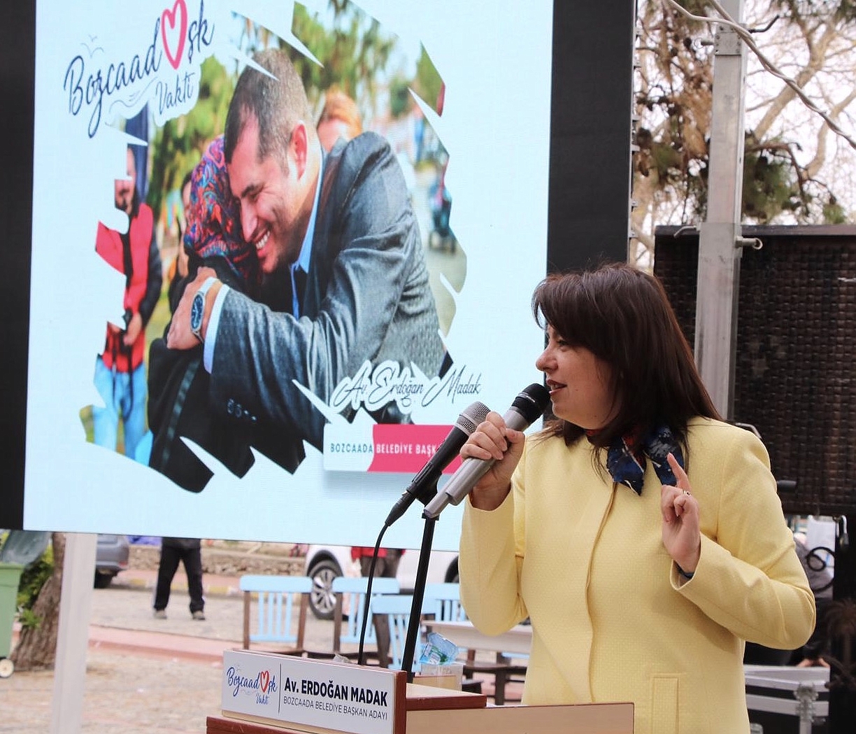 BOZCAADA’DA AK PARTİ BAYRAĞINI DALGALANDIRMAK İÇİN DESTEĞİNİZİ İSTİYORUZ