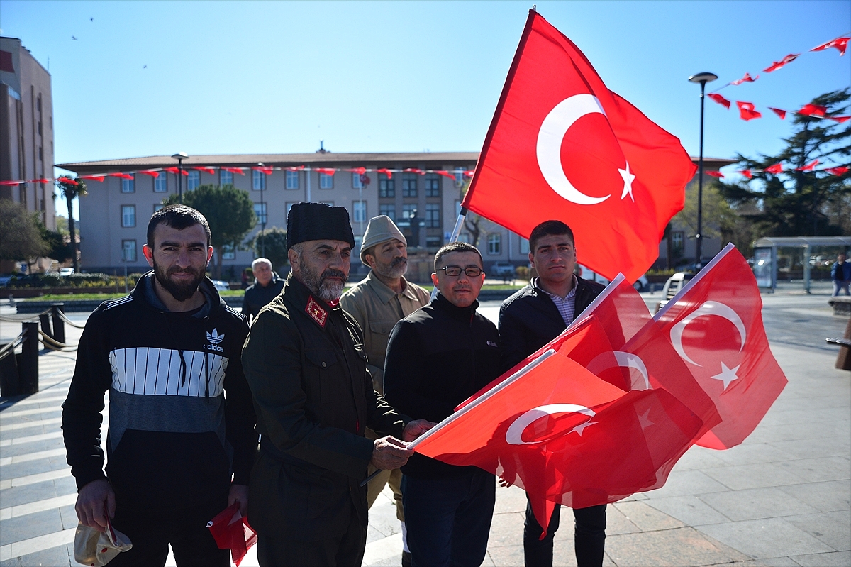 Şehitler anısına 510 bin adım atarak Çanakkale'ye geldi
