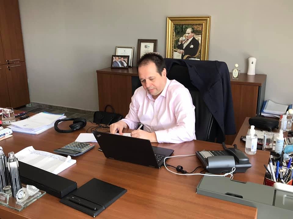 BAŞKAN ÜZEN TELEKONFERANSLA TOBB BAŞKANLAR TOPLANTISINA KATILDI.