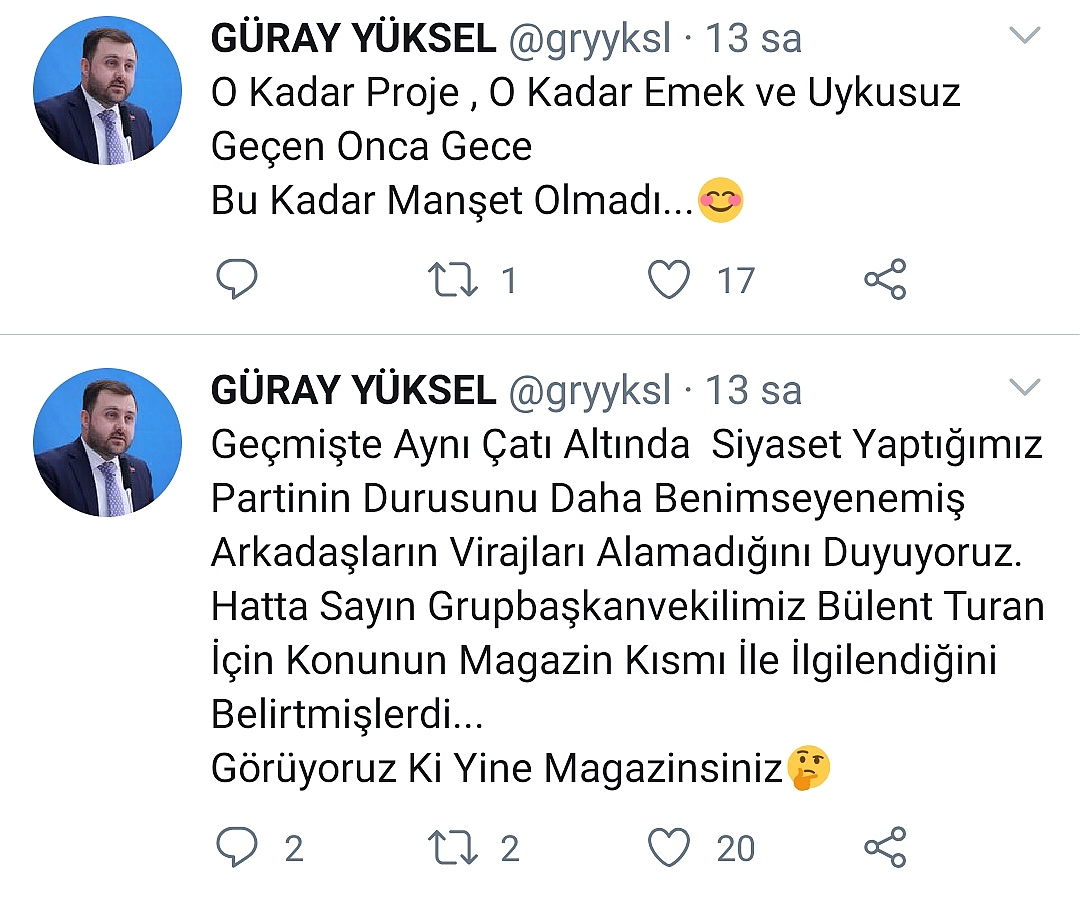 Başkan Yüksel'den ince gönderme: "Görüyoruz ki yine magazinsiniz"