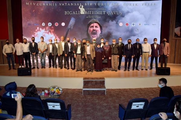 'Çanakkale Fedakarı Bigalı Mehmet Çavuş Belgeseli'nin galası Biga'da yapıldı