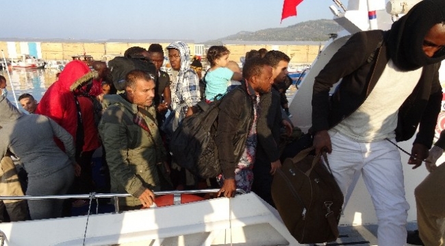 Ayvacık’ta 51 kaçak göçmen yakalandı