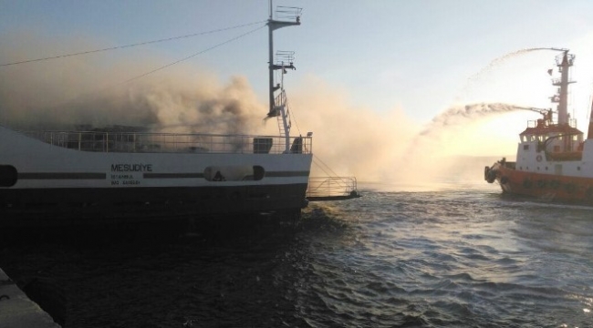 Çanakkale'de Feribotta yangın dehşeti...
