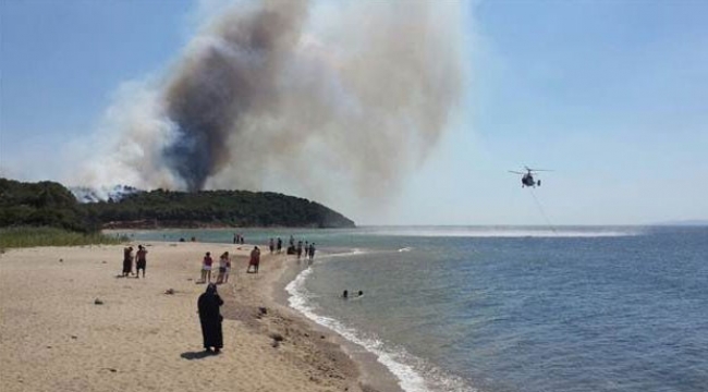 Çanakkale'deki Orman Yangının olduğu bölgede Şehitlik Yok
