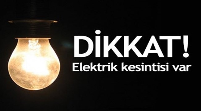 Dikkat! Çanakkale Merkez'de Elektrik Kesintisi