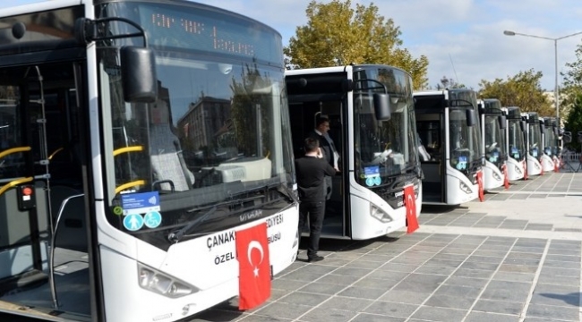 Resmi plakalı otobüslerden ücretsiz sefer