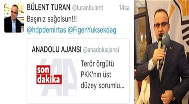 Turan, Önce Başsağlığı Diledi Sonra Sordu… "HDP, BAHOZ ERDAL'IN DA TAZİYESİNE GİDECEK Mİ?"