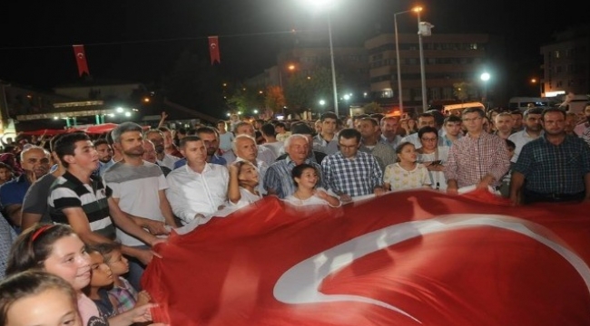 Çan’da şehitler için saygı yürüyüşü düzenlendi