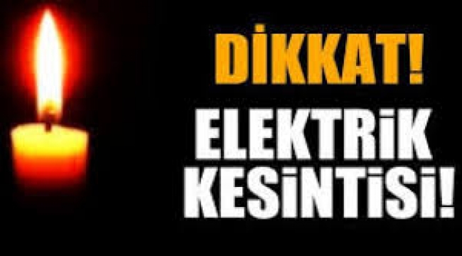 Çanakkale’de elektrik kesintisi