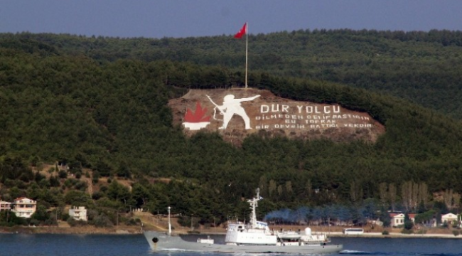 Rus İstihbarat Gemisi Çanakkale Boğazı'ndan Geçti
