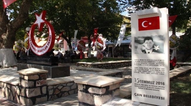 Çan’da ’15 Temmuz Şehitler Parkı’ açıldı