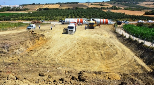 Lapseki'ye Beton Santrali Kuruluyor
