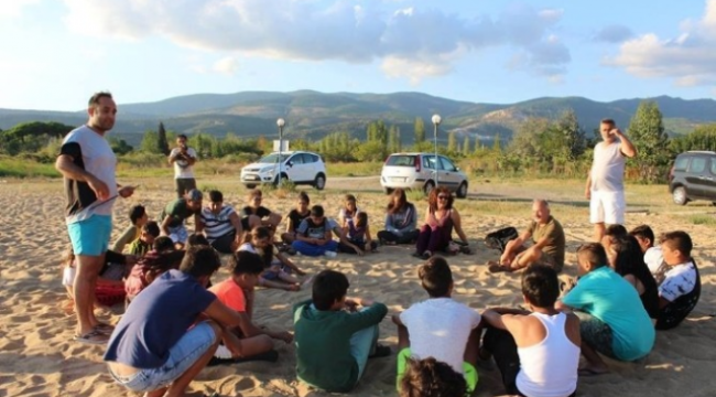 Lapsekili Romanlar Kampa Katıldı
