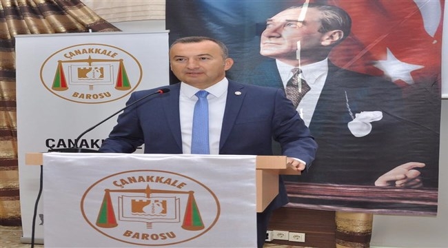 Çanakkale Barosu'nda Av. Bülent Şarlan Yeniden Başkan Seçildi
