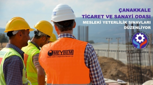 Çanakkale'de Mesleki Yeterlilik Sınavı Düzenlenecek