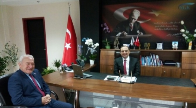 Başkan Yılmaz'dan Sgk İl Müdürü Ercan'a Ziyaret