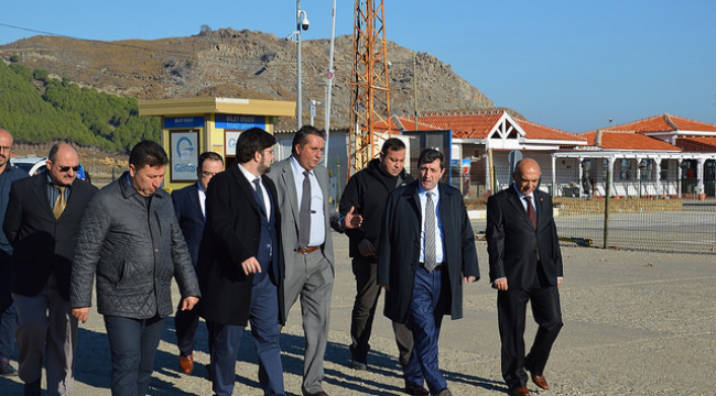 Çanakkale Valisi Tavlı Gökçeada'da