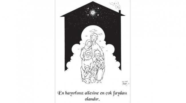 Gestaş gemilerinde, ‘Çizgilerle Hadis-i Şerif Sergisi