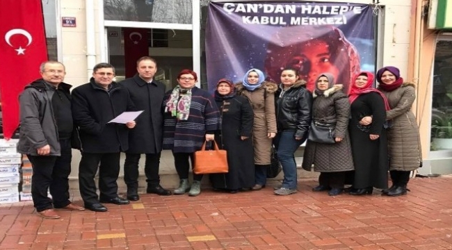 Çan’dan Halep’e destek