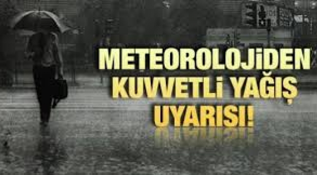 Çanakkale'ye kuvvetli sağanak yağış