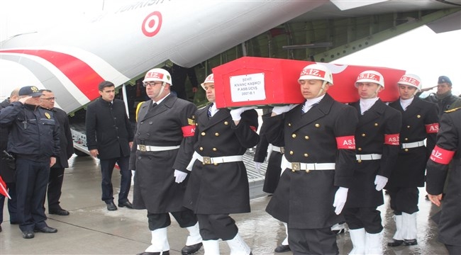 Şehit astsubayın cenazesi Çanakkale’ye getirildi