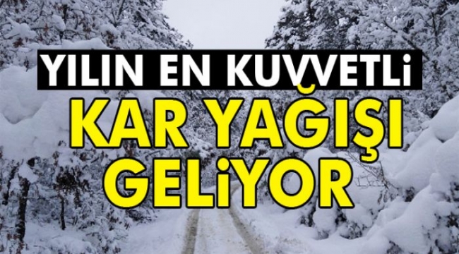 Yılın En Kuvvetli Kar Yağışı Geliyor!