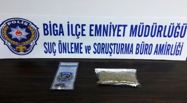 Biga’da uyuşturucu operasyonu