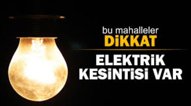 Çanakkale’de elektrik kesintisi
