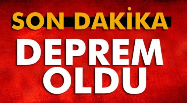 Çanakkale'de korkutan deprem!
