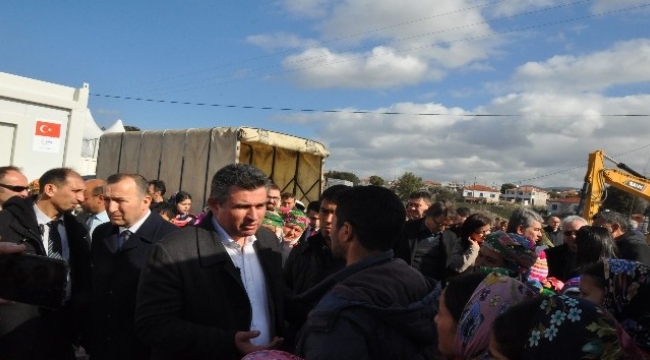 Feyzioğlu deprem bölgesinde