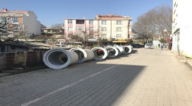 Biga’da altyapı çalışmaları...