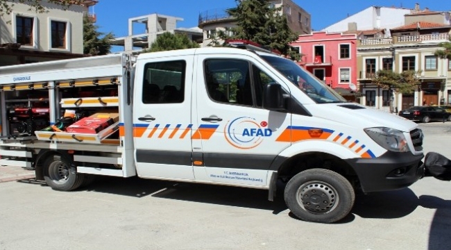Çanakkale AFAD’a yeni kurtarma aracı