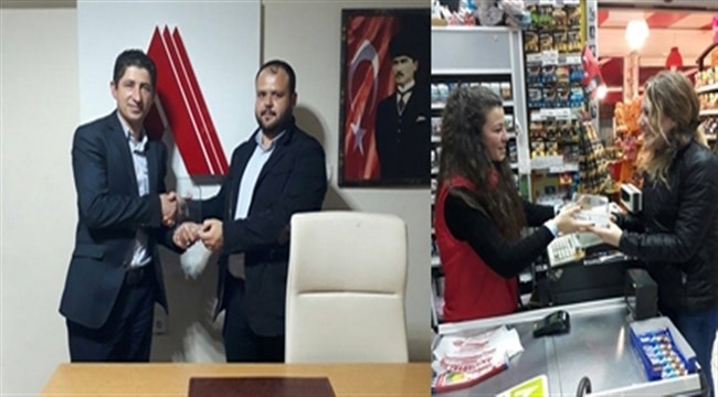 Gıda Bankasının bağış kutuları Anafartalar Markette