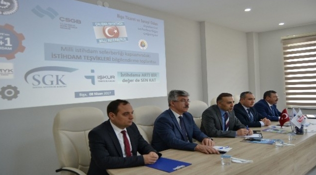 İstihdam teşvikleri Biga TSO’da anlatıldı