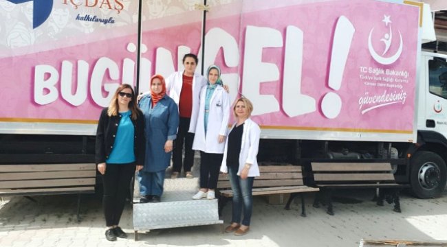 Biga'da Kanser Taraması Yapıldı