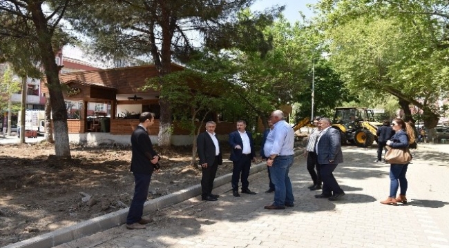 Çan belediyesi, prestij caddesini yeniliyor