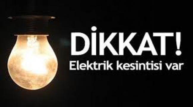 Çanakkale’de elektrik kesintisi