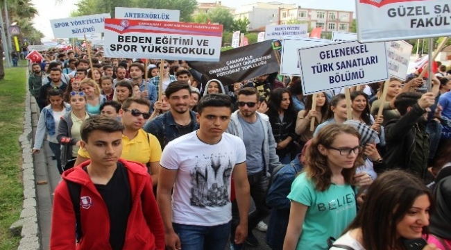 ÇOMÜ öğrenci şenlikleri açılış töreniyle başladı