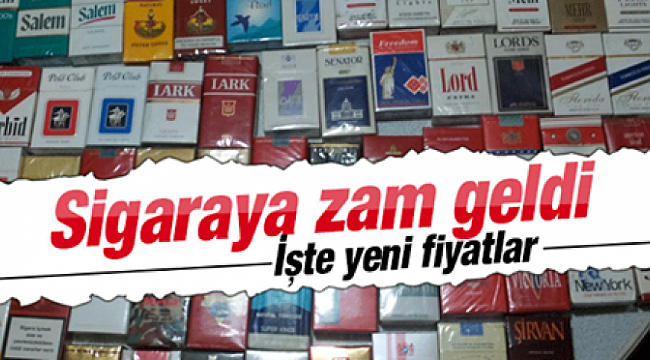 Sigaraya zam geliyor!.