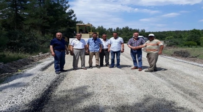 Yenice’de köy yolları asfaltlanıyor