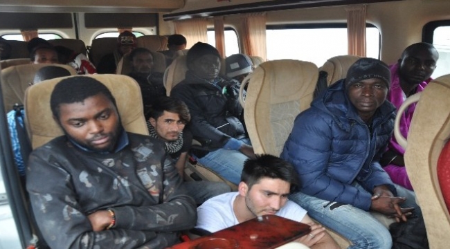 Yunanistan’ın Midilli Adası’na geçmek isteyen  51 kaçak yakalandı