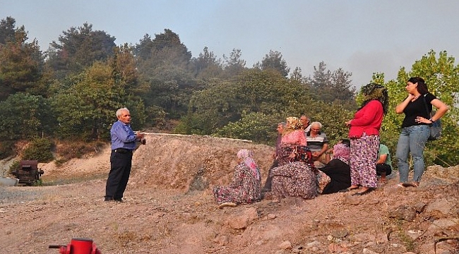Orman yangını nedeniyle köy boşaltıldı