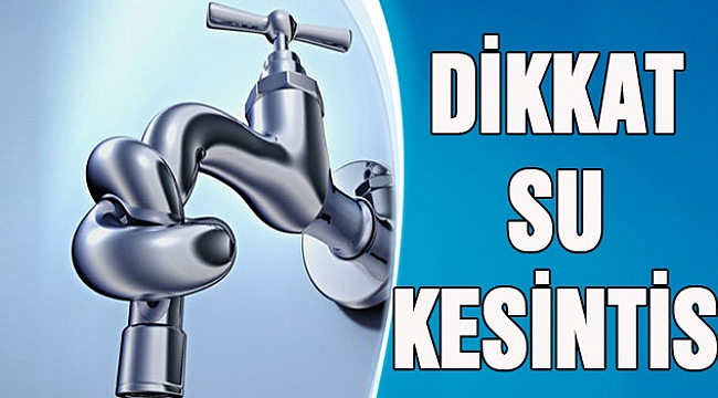 Çanakkale'de Su Kesintisi.