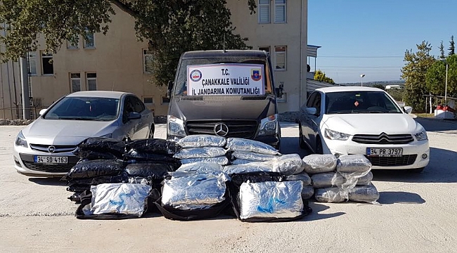Çanakkale Jandarma'dan uyuşturucuya tokat gibi operasyon