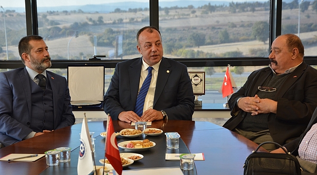 Çanakkale MHP İl Yönetimi ÇTSO Yönetim Kurulunu Ziyaret Etti